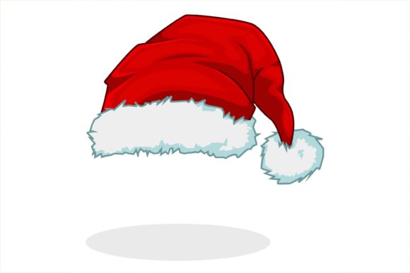 A Christmas Hat Santa Claus Illustration for Festive Design Projects
