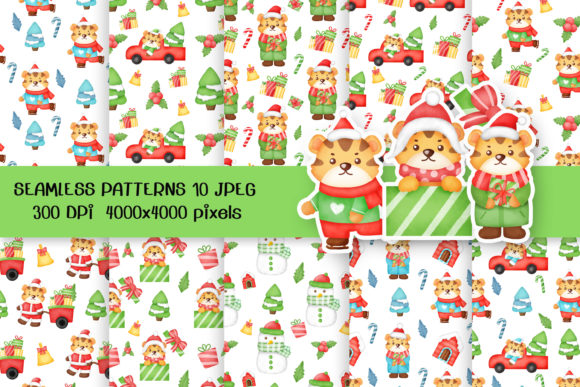 Christmas and New Year Seamless Pattern Review