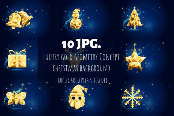 Christmas Background Geometry 10 JPG – A Festive Illustration for Digital Sellers