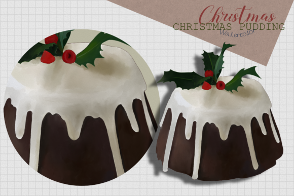 CHRISTMAS PUDDING Watercolor Illustration Review