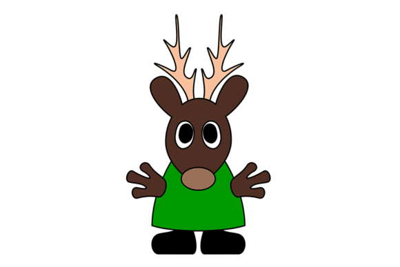 Cute Reindeer for Christmas Illustrations