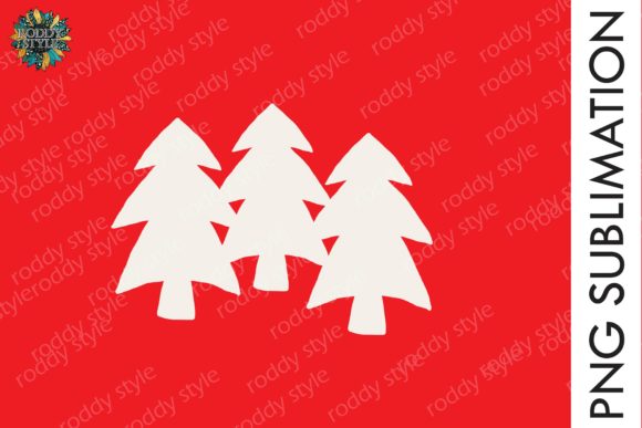Green Christmas Tree Png for Sublimation Illustrations