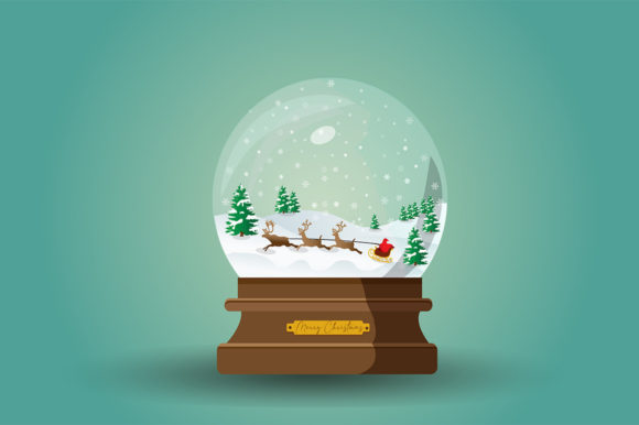 Merry Christmas Snow Globe Embroidery