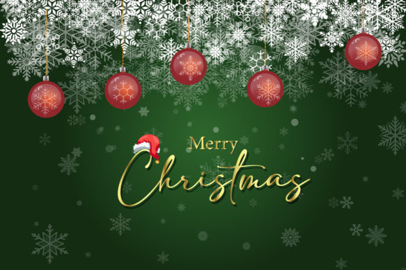 Merry Christmas Winter Greeting Card Illustrations