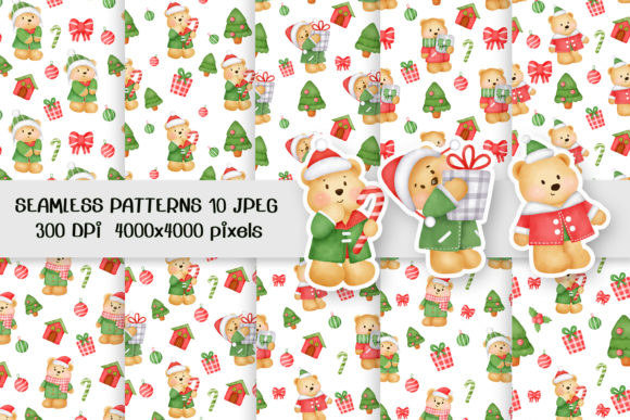 New Year and Christmas Seamless Pattern for Creative Projects