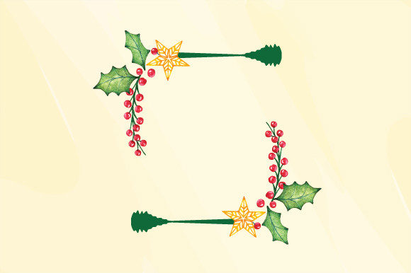 Watercolor Christmas Arrangement Illustrations